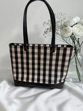 Kate Spade New York "Perfect Tote" in Jazzy Gingham (Black Multi).
